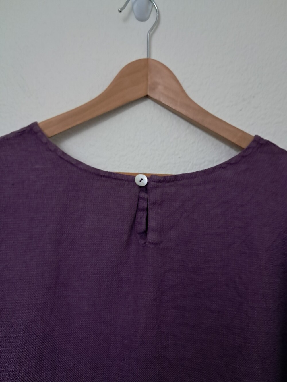 Bryn Walker Linen Tunic Lagenlook Oversized Coastal Purple Size Large - Picture 6 of 10